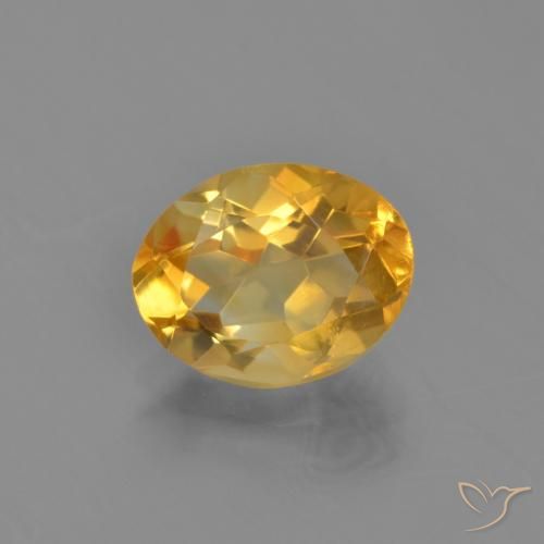 2.41克拉天然黄水晶，椭圆形，VVS-VS
