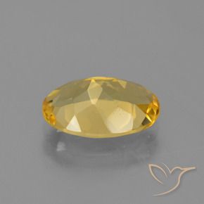2.55克拉天然黄水晶，椭圆形，VVS-VS