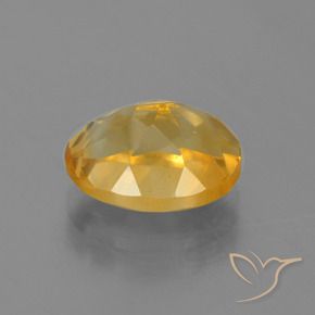 3.54克拉天然黄水晶，椭圆形，VVS-VS