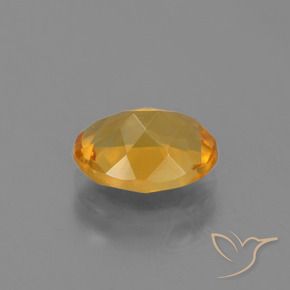 2.11克拉天然黄水晶，椭圆形，VVS-VS