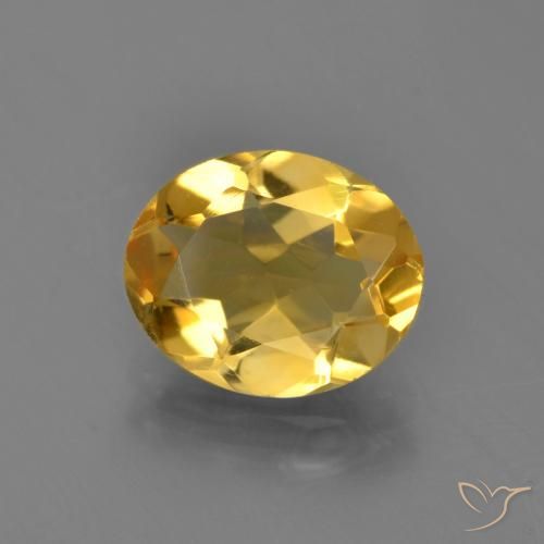2.76ct 天然 深金橙色 黄水晶, 椭圆形, VVS-VS