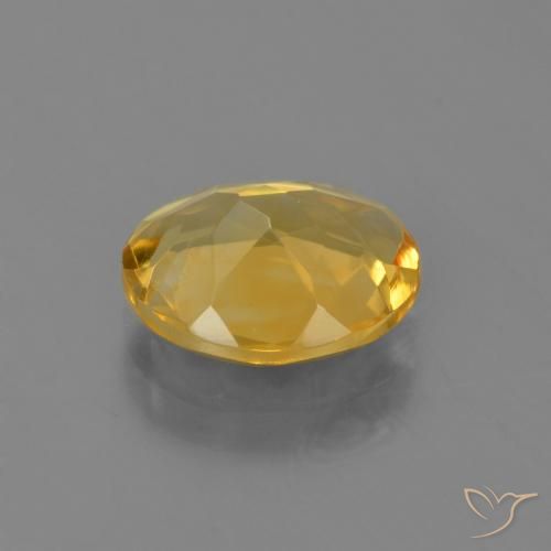 2.76克拉天然黄水晶，椭圆形，VVS-VS