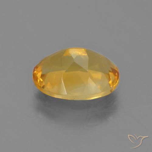 3.05克拉天然黄水晶，椭圆形，VVS-VS