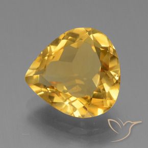 4.02克拉天然黄水晶，梨形，VVS-VS
