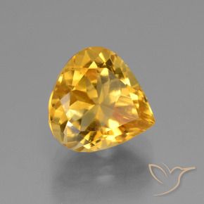 2.83克拉天然黄水晶，梨形，VVS-VS