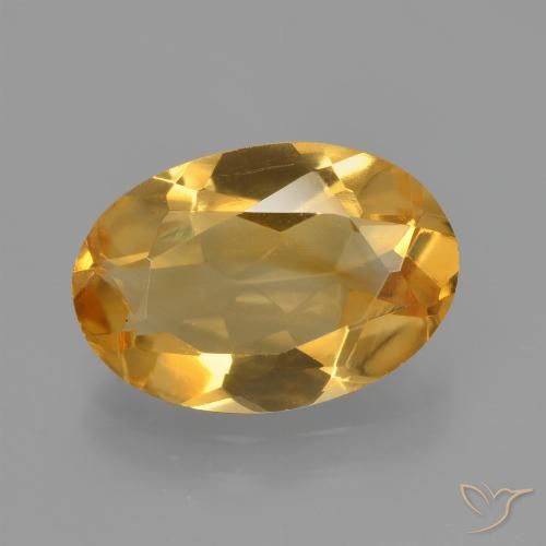 2.43ct 天然 深金橙色 黄水晶, 椭圆形, VVS-VS
