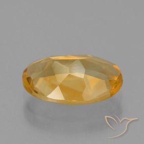 2.43克拉天然黄水晶，椭圆形，VVS-VS