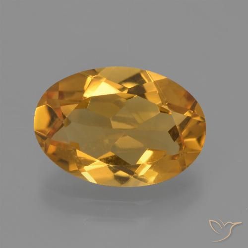 2.51ct 天然 橙金 黄水晶, 椭圆形, VVS-VS