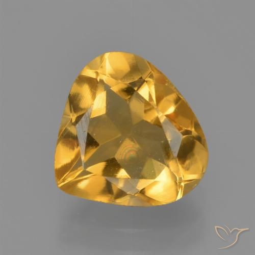 1.80ct 天然 深金橙色 黄水晶, 梨形, VVS-VS