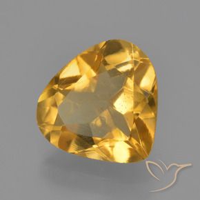 1.80克拉天然黄水晶，梨形，VVS-VS
