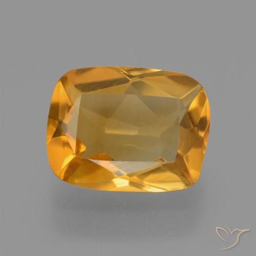 2.27ct 天然 中橙 黄水晶, 软垫, VVS-VS