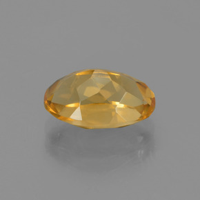 2.61克拉天然黄金色黄水晶，椭圆形切割，11×7.2毫米，VVS-VS
