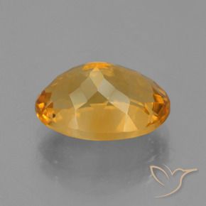 4.75克拉天然黄水晶，椭圆形，VVS-VS