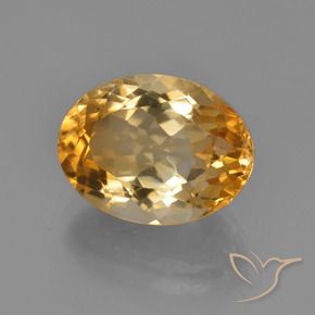 5.69克拉天然黄水晶，椭圆形，VVS-VS