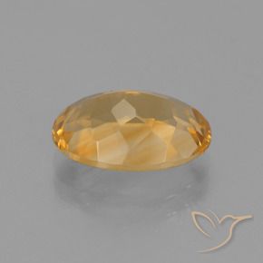 4.11克拉天然黄水晶，椭圆形，VVS-VS