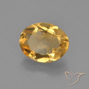 2.12克拉天然黄水晶，椭圆形，VVS-VS
