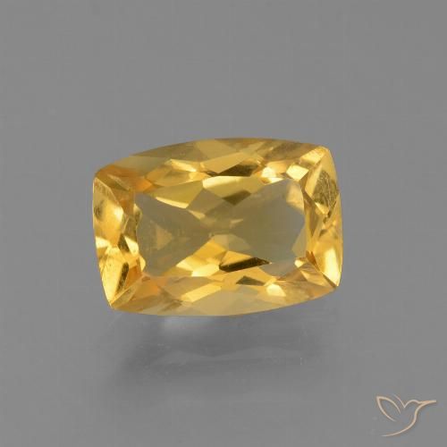 3.12ct 天然 亮金 黄水晶, 软垫, VS
