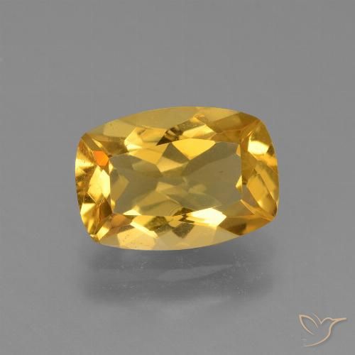 3.10ct 天然 中金 黄水晶, 软垫, VVS-VS