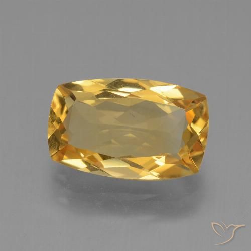 3.53ct 天然 深金橙色 黄水晶, 软垫, VVS-VS