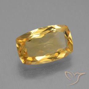 3.53克拉天然黄水晶，软垫，VVS-VS