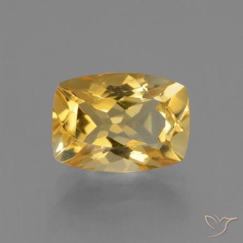 3.68ct 天然 深金橙色 黄水晶, 软垫, VVS-VS