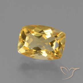 3.68克拉天然黄水晶，软垫，VVS-VS