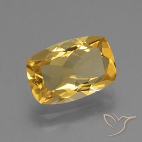 3.63克拉天然黄水晶，软垫，VVS-VS