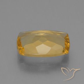 3.58克拉天然黄水晶，软垫，VVS-VS
