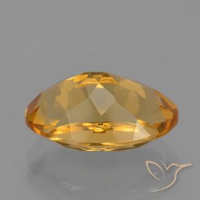 4.10克拉天然黄水晶，椭圆形，VVS-VS