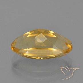 3.42克拉天然黄水晶，椭圆形，VVS