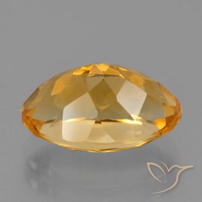 3.86克拉天然金色黄水晶，椭圆形切割，12.5×8毫米，VVS-VS