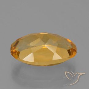 3.06克拉天然黄水晶，椭圆形，VVS-VS