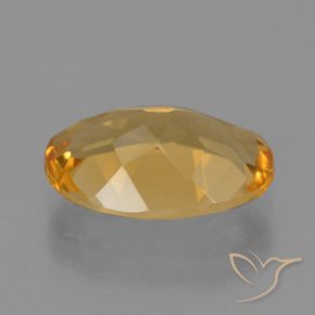2.75克拉天然黄水晶，椭圆形，VVS-VS