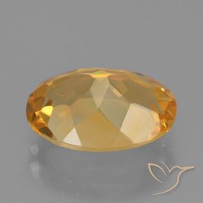 3.23克拉天然黄水晶，椭圆形，VVS-VS