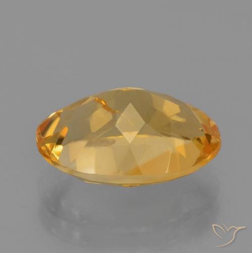 3.75克拉天然黄水晶，椭圆形，VS