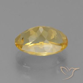 4.56克拉天然黄水晶，椭圆形，VVS-VS