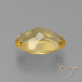 3.88克拉天然黄水晶，椭圆形，VVS-VS