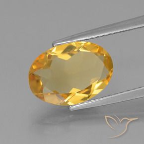 2.61克拉天然黄水晶，椭圆形，VVS-VS
