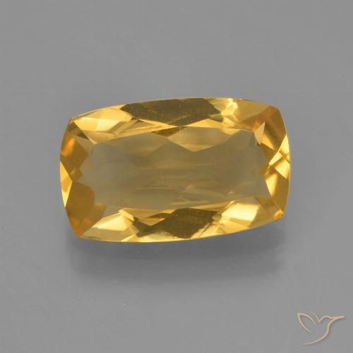 2.30ct 天然 中深金色 黄水晶, 软垫, VVS-VS