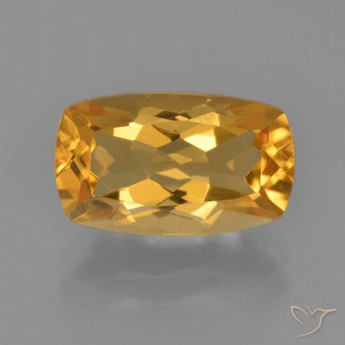 3.28ct 天然 深橙金 黄水晶, 软垫, VVS-VS