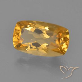 3.28克拉天然黄水晶，软垫，VVS-VS