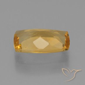 3.87克拉天然黄水晶，软垫，VVS