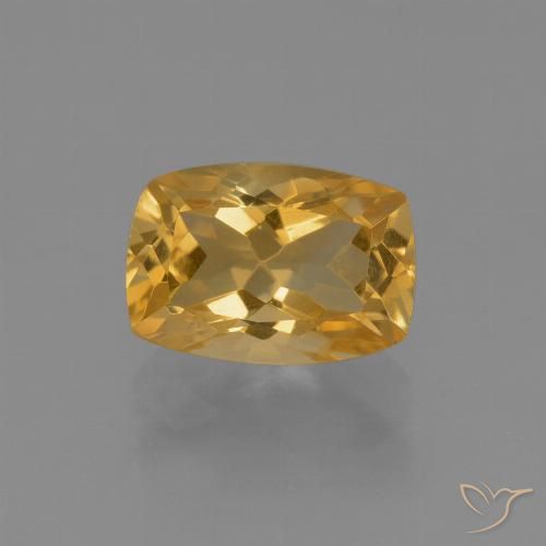 2.84ct 天然 中深金色 黄水晶, 软垫, VVS-VS