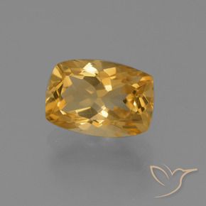 2.84克拉天然黄水晶，软垫，VVS-VS