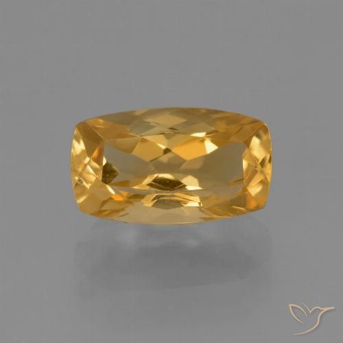 2.96ct 天然 深金橙色 黄水晶, 软垫, VVS-VS