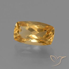 2.96克拉天然黄水晶，软垫，VVS-VS