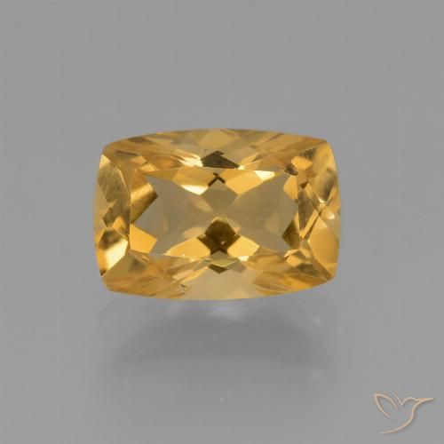 3.34ct 天然 深金橙色 黄水晶, 软垫, VVS-VS