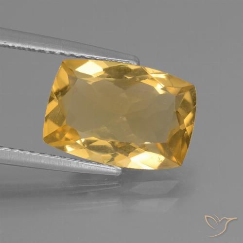 3.51ct 天然 中深金色 黄水晶, 软垫, VVS-VS
