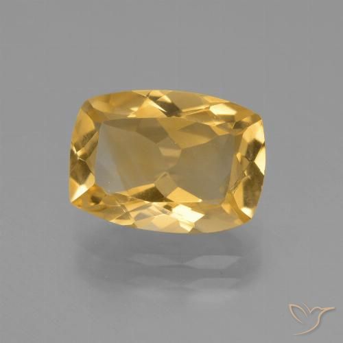 3.06ct 天然 深金橙色 黄水晶, 软垫, VVS-VS
