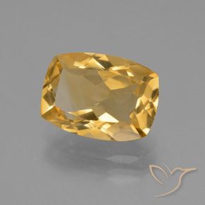 3.06克拉天然黄水晶，软垫，VVS-VS